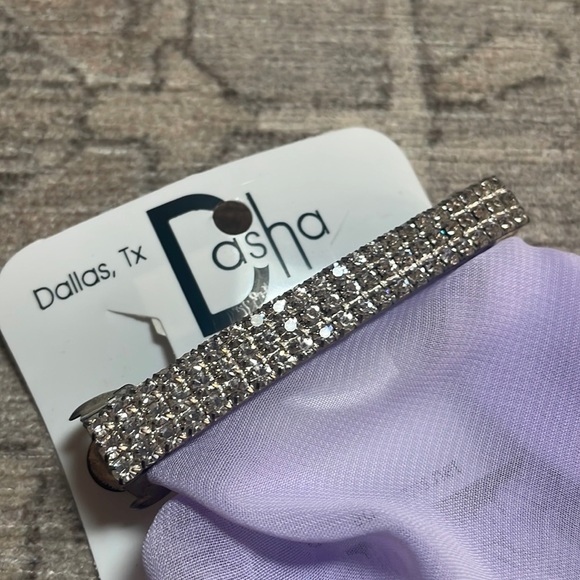 New- Rhinestone hair clip with Bun cover. Ballerina dance bun cover, Ballet - Picture 2 of 9